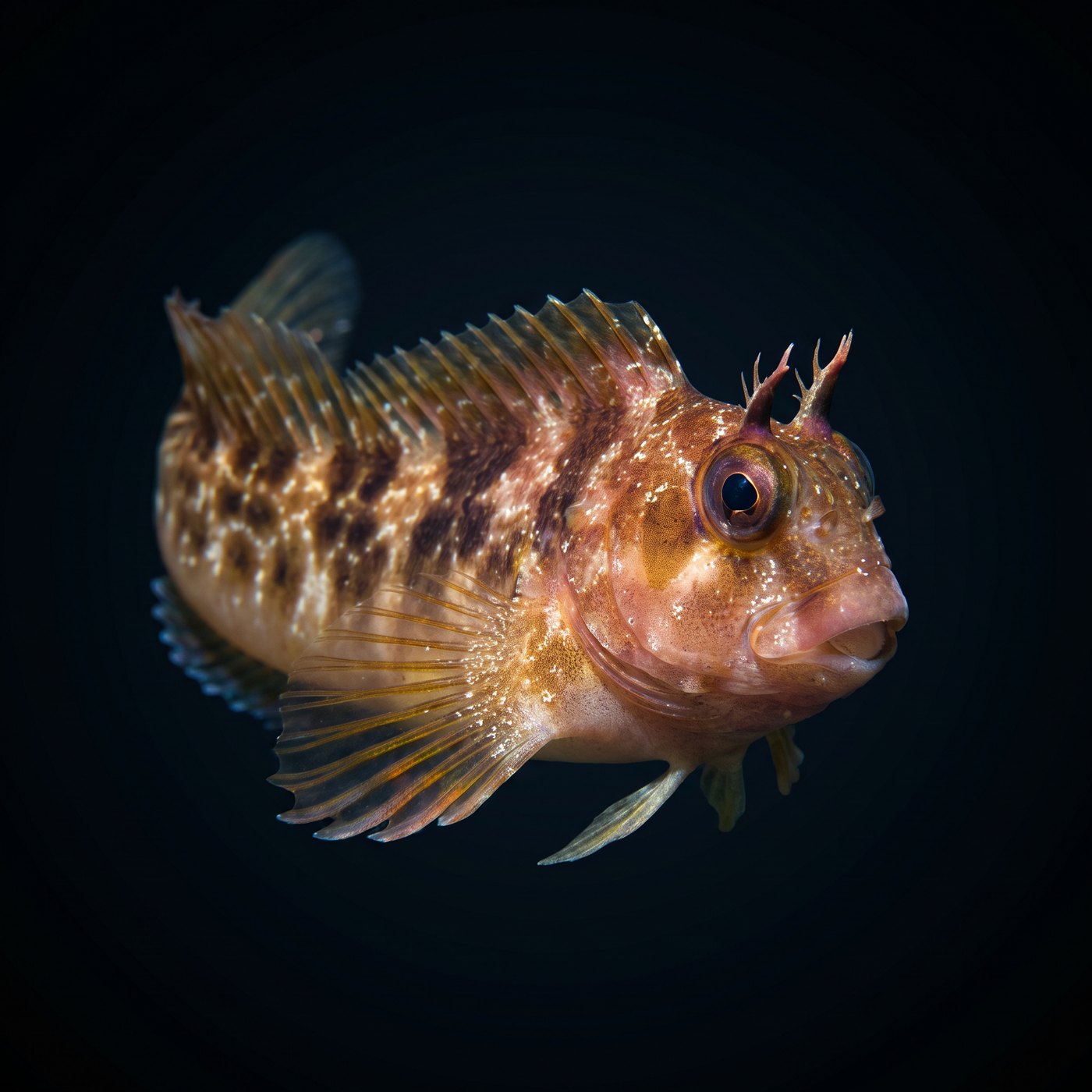 Horned Blenny Balığı - Atlantic
