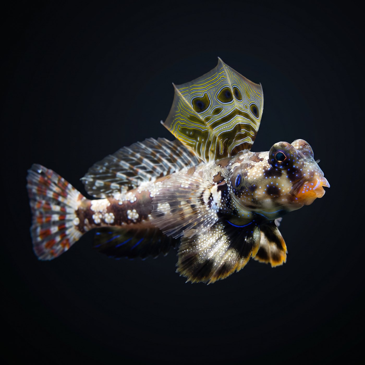 Scooter Blenny Balığı Dragonet Balığı