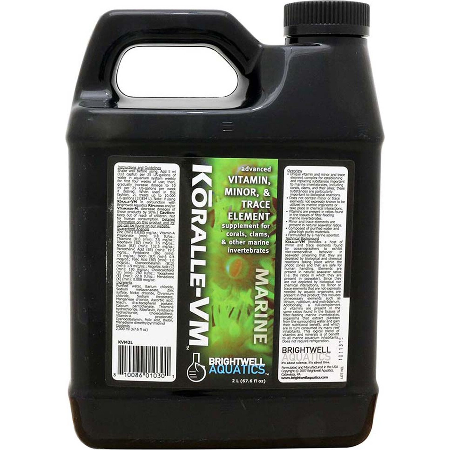 Brightwell Aquatics Koralle VM Vitamin & Trace Element 2 LT (Mercan,İstiridye Ve Deniz Omurgasızları İçin)