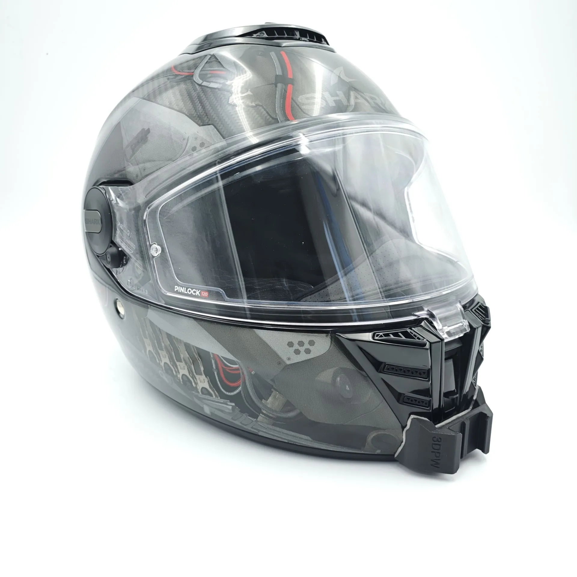 SHARK SPARTAN RS Kask uyumlu chinmount aksiyon kamera çene bağlantı aparatı seti