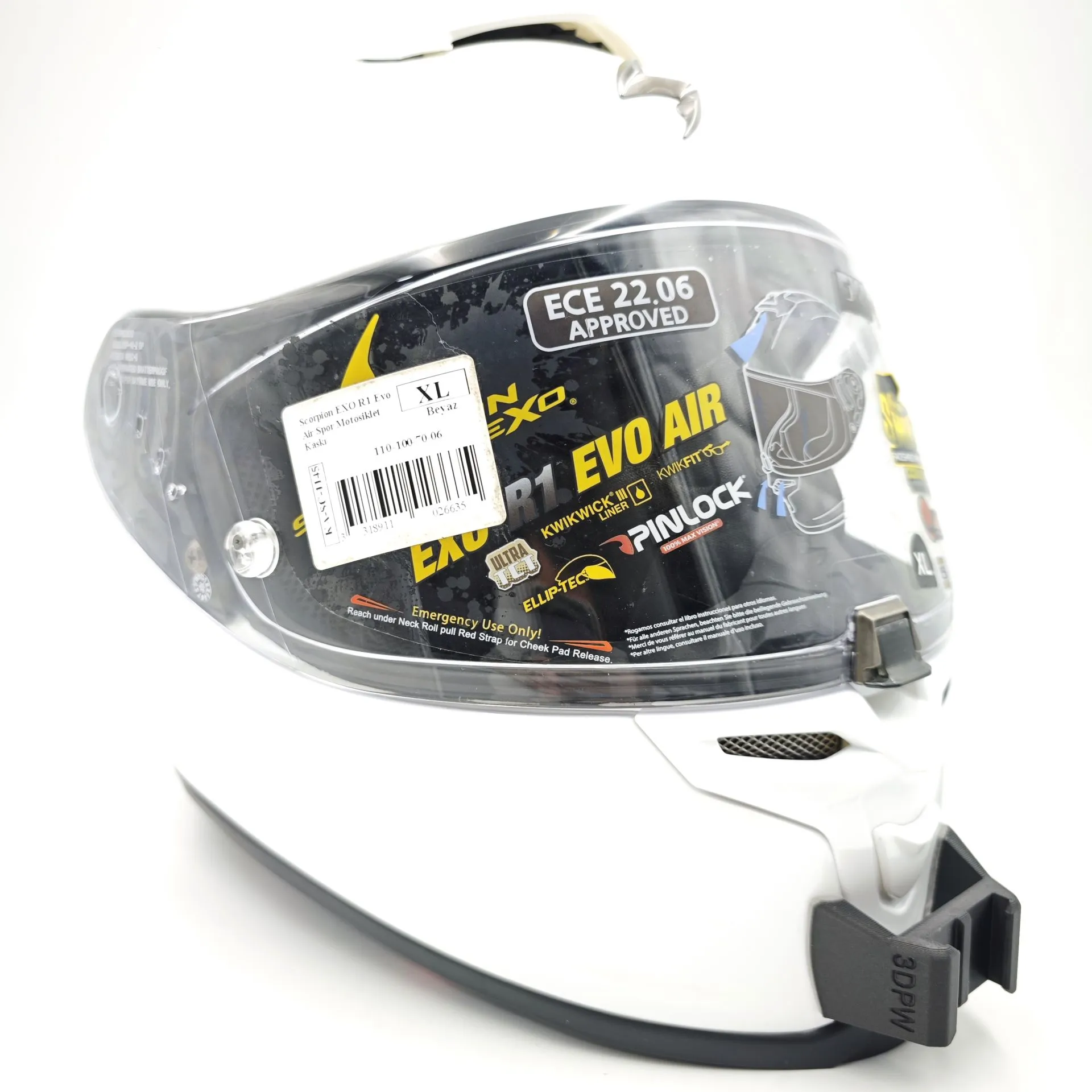 SCORPION EXO R1 EVO 1/2 AIR Kask uyumlu chinmount aksiyon kamera çene bağlantı aparatı seti